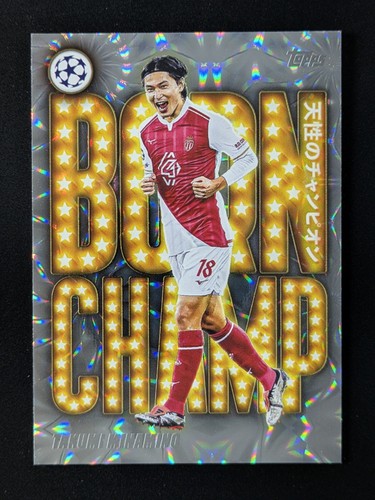 2025-26 Topps UEFA Japan Ed. TAKUMI MINAMINO Sunflower SP Born Champ UCC #BCJ-12