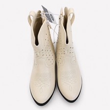 Art Class Girls Size 13 White Rhinestone Dress Boots Side Zip New