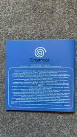 Virtua Tennis Dreamcast Manual ONLY Replacement Instruction Booklet
