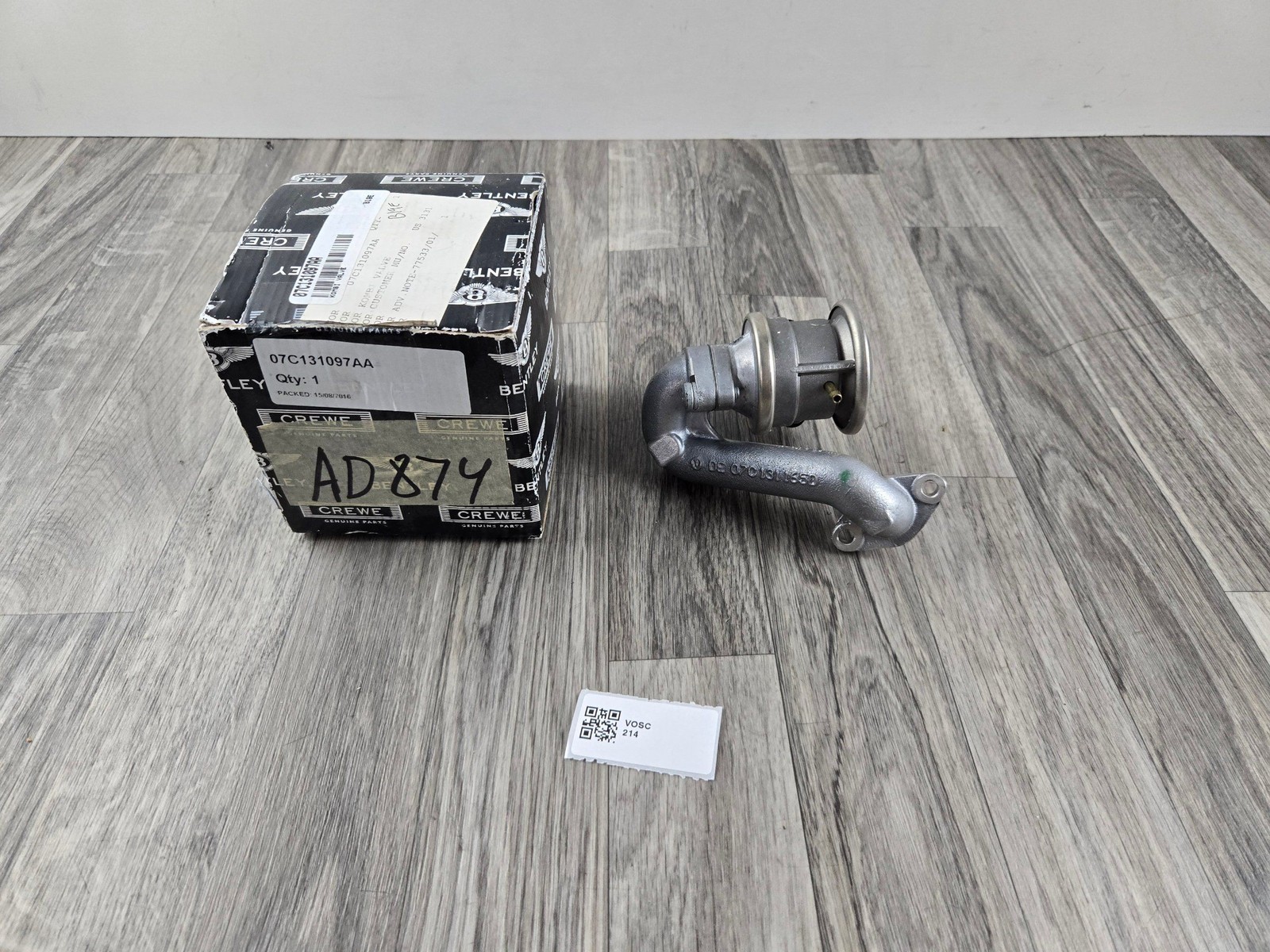 Bentley Continental 2006-2018 Secondary air injection valve P/N 07C131097AA