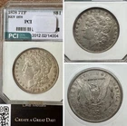 7tf Reverse 79 1878 🇺🇸 Morgan Liberty Dollar 90% Silver 58 PCI MS AU .7734Oz