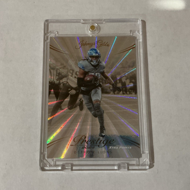 Panini 2024 Prestige Jahmyr Gibbs Xtra Points Parallel #96 Detroit Lions