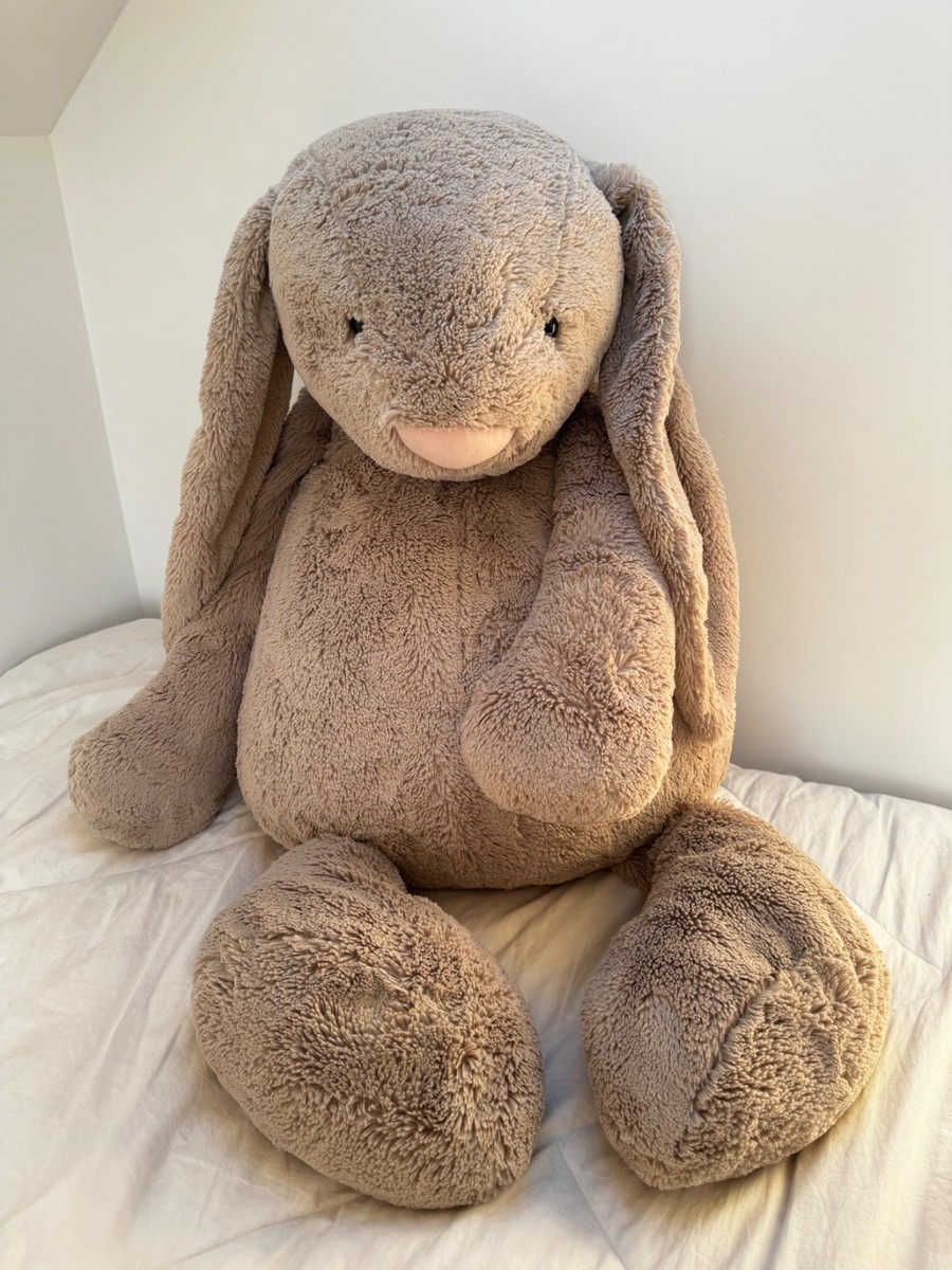 Jellycat Giant Bashful Beige Bunny Plush Authentic - Adorable! | eBay