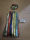 Vintage 1970's Barbie Clone? Psychedelic Stripe Dress with Hat
