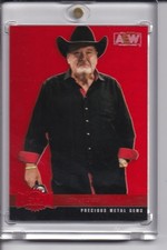 Jim Ross Signed 2022 Metal Universe AEW Red PMG 16/100