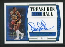 2019-20 GEORGE MCGINNIS 4/5 AUTO PANINI NATIONAL TREASURES AUTOGRAPHS (read)