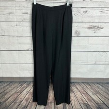 Pendleton Dress Pants Womens 10 Black Side Zip High Waist Vintage Office Career