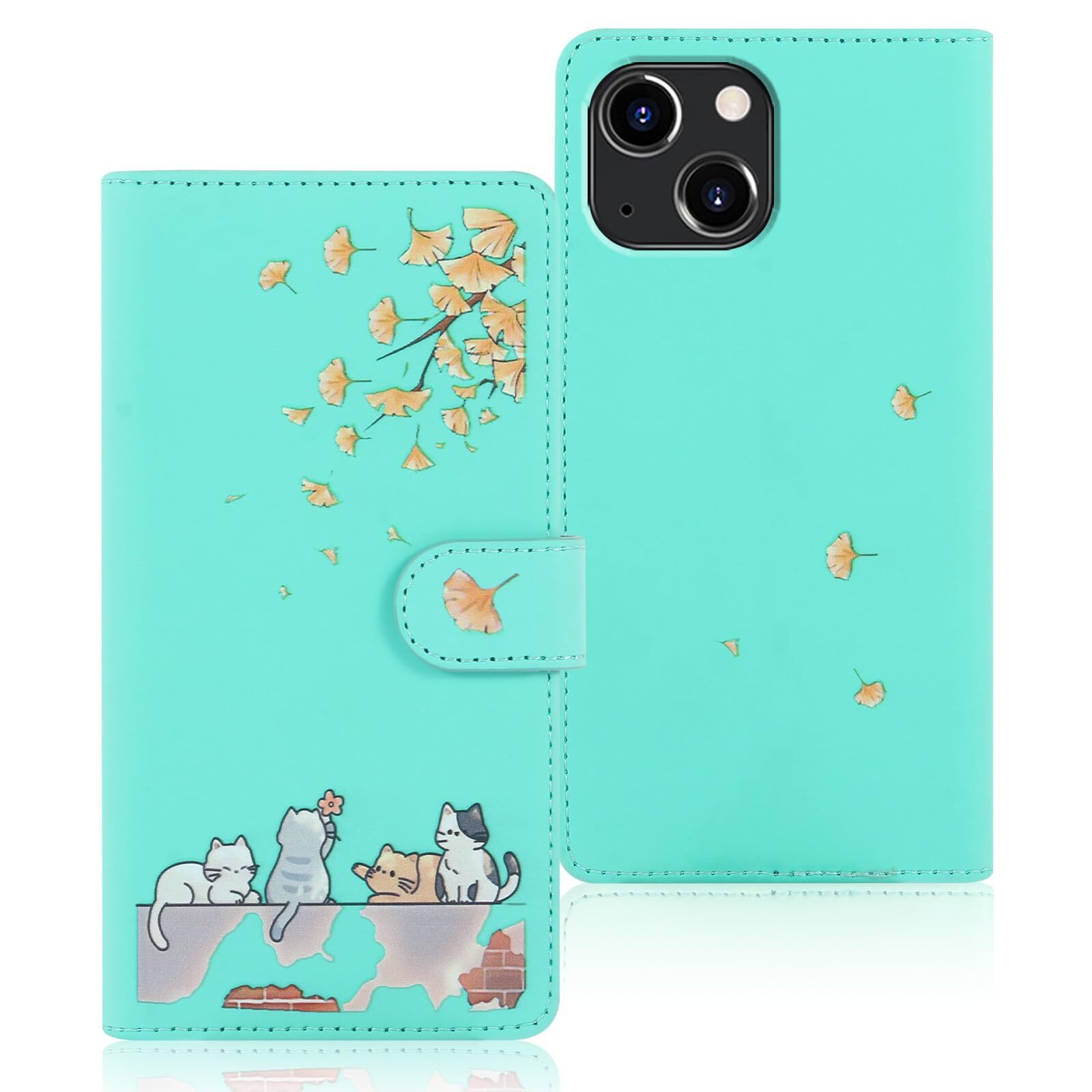 Reddylin compatible for iPhone 14 case notebook type for iPhone 13 case not 75