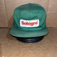 Vintage Sohigro Hat Snapback Cap Mens Green USA K Products USA Made 80s - READ