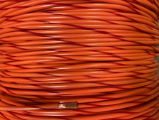16 GAUGE WIRE ORANGE /RED 25 FT PRIMARY AWG STRANDED COPPER POWER MTW