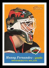 Manny Fernandez #67 2001-02 Topps Heritage Minnesota Wild Hockey