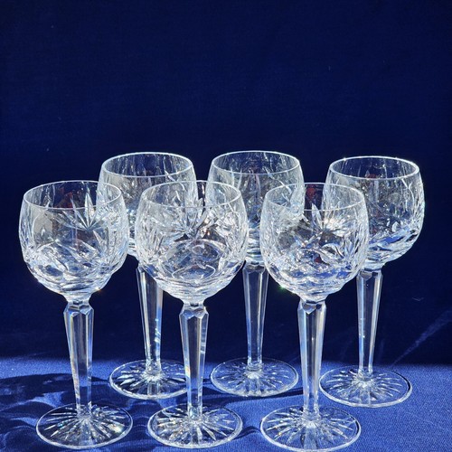 WATERFORD Crystal ASHLING Wine Hock Stem Glass made in Ireland 7 1/2" High - Picture 9 of 23