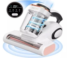 JIGOO J300 Dual-Cup Smart Mite Cleaner 55℃ Hot Air 13KPa Suction Bacteria ≥99.9%
