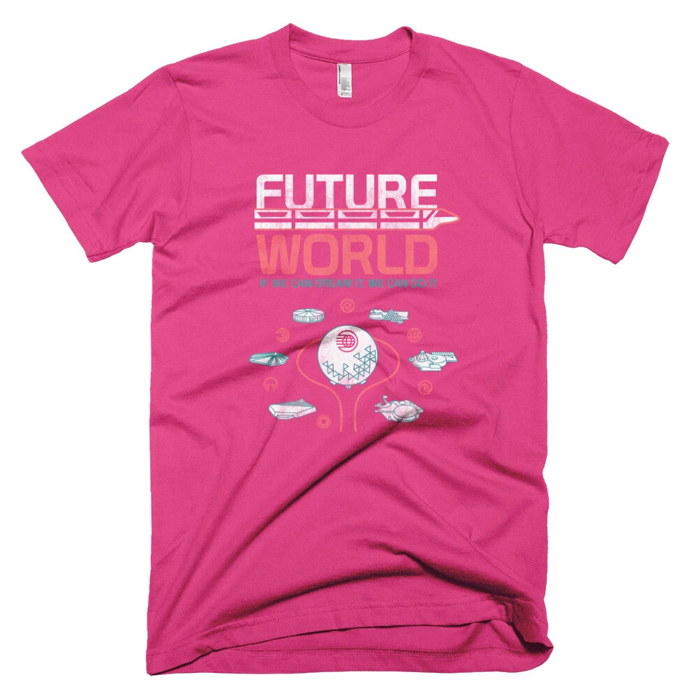 EPCOT Center Future World Map T-Shirt 1982 Vintage