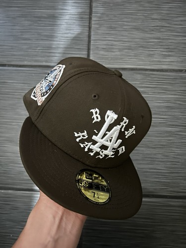 ✨Born X Raised x Los Angeles Dodgers 60th Anniversary New Era Brown Sz 7 1/4✨