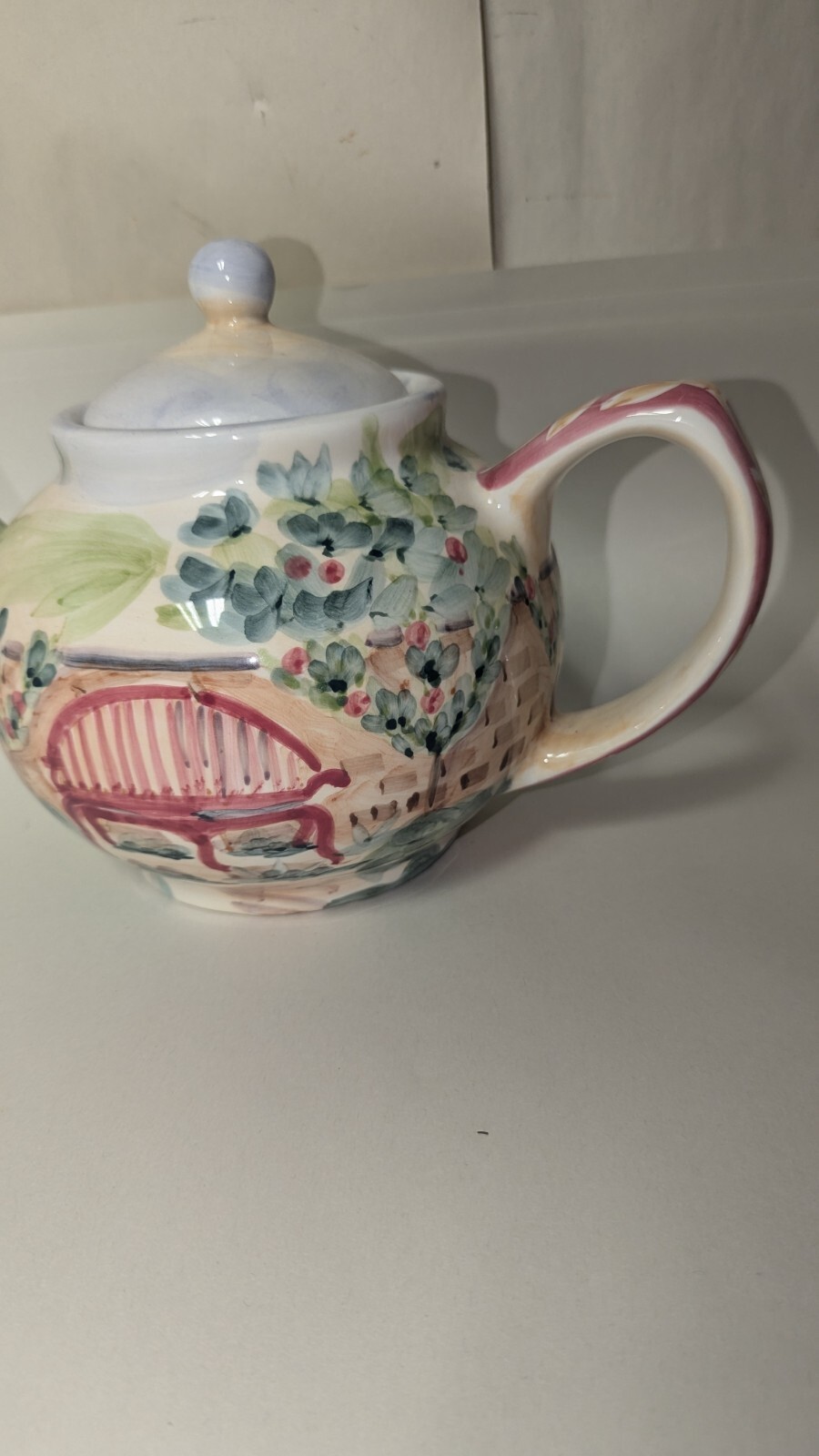 Vintage ZRIKE Tea Pot Michael Sparks - Estate Of Mind HAND PAINTED GC ...