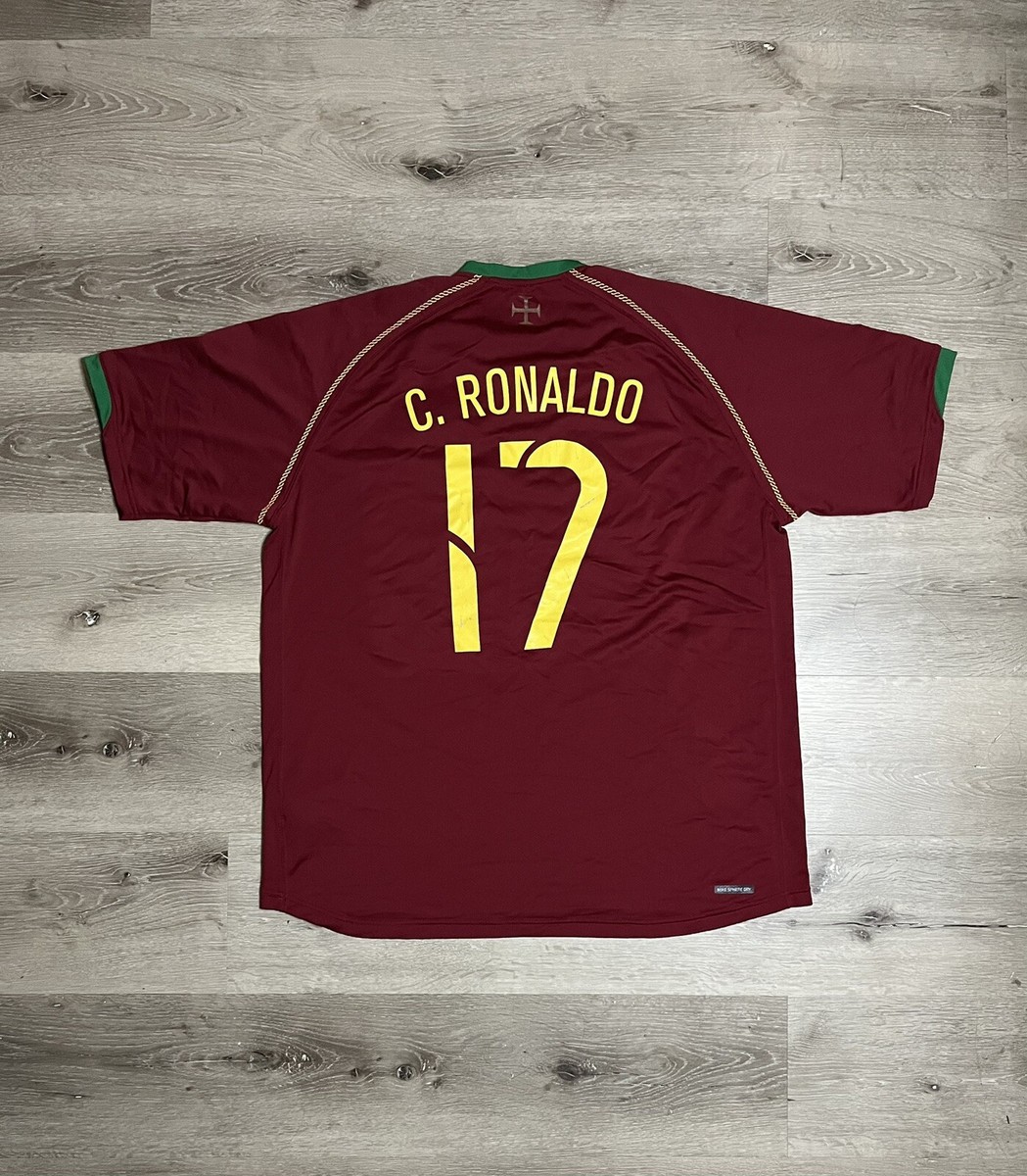 Vintage Nike Portugal World Cup Jersey Kit Cristiano Ronaldo Sz XL