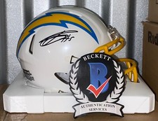 Josh Palmer Signed Autographed Speed Mini Helmet Los Angeles Chargers Beckett