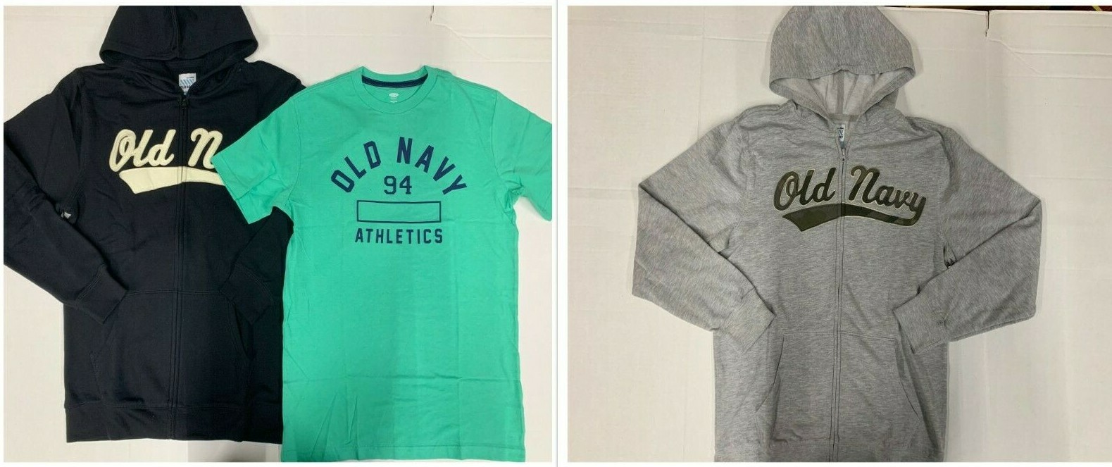Brand New with Tag Old Navy Boys Pull-Zip Hoodie u0026 T-Shirt Size XXL (18)  Lots | eBay