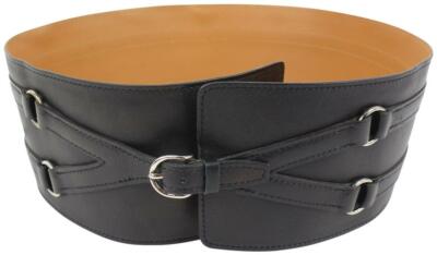 Hermès Black x Brown Corset Waist Belt 55h414s Hermès Black x Brown Corset Waist Belt 55h414s main image 4