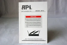 API Built in Rechargeable Wireless Microphone System API-X Instruction Manual
