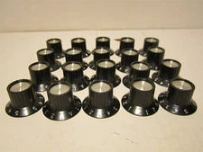 Lot Of 25 Black Plastic Knurled Control Knobs Numbered 0-5 Left And Right