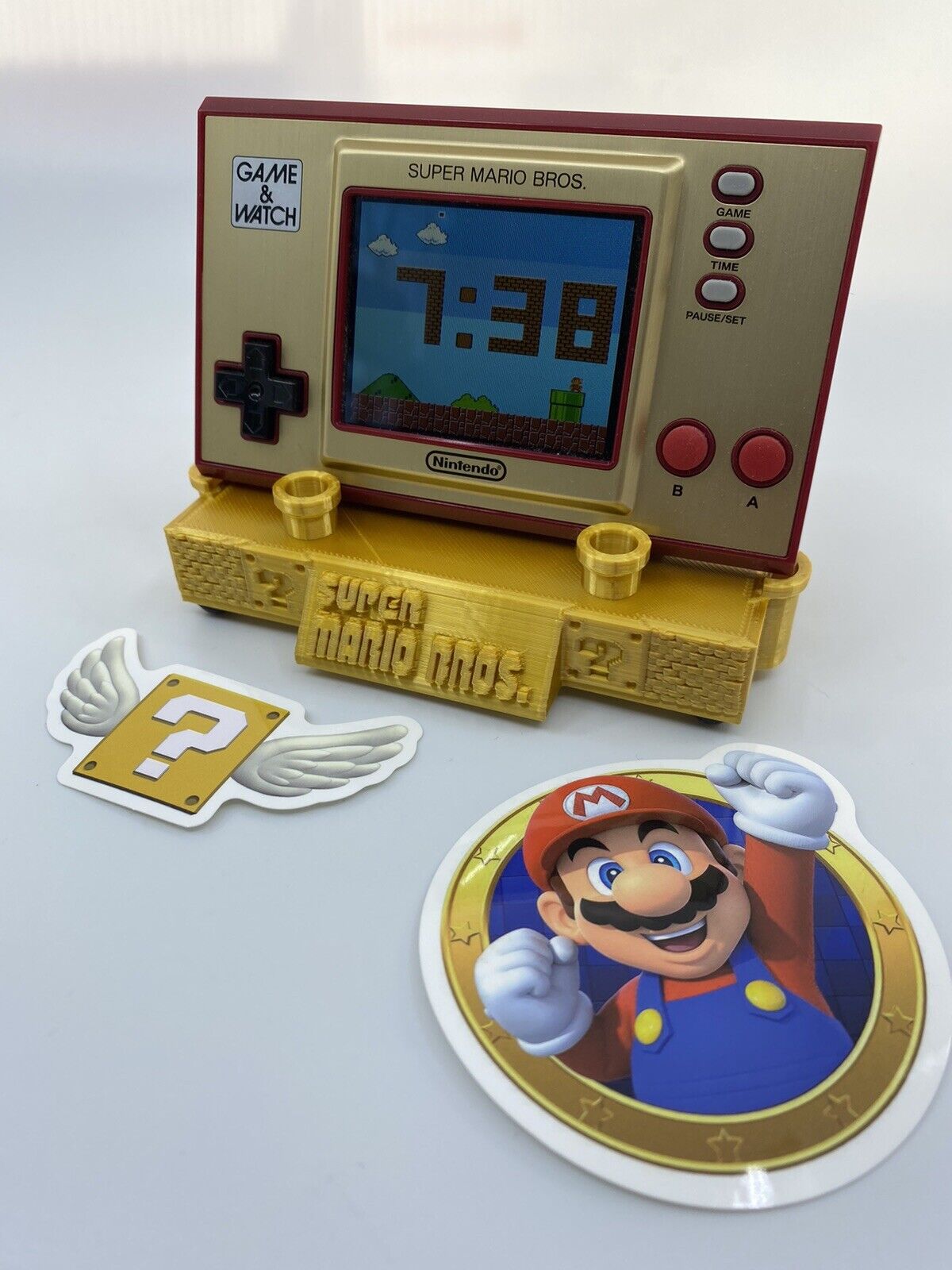 Super Mario Game & Watch Shelf MEGA Wall Mount/desk Stand 