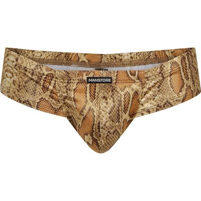 Manstore M2239 Nachtclub frecher Slip Herrenunterwäsche Hipster verbesserndes Schlangenfell