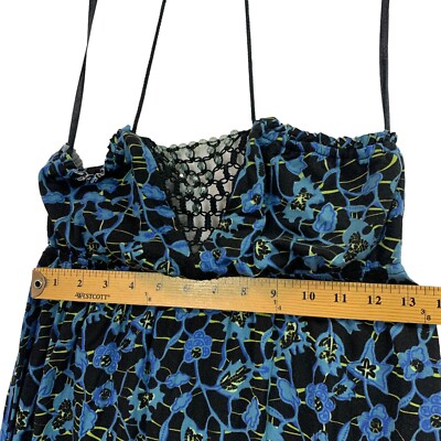 Free People Dresses | Free People Halter Printed Dress Size M Nwt | Color: Black | Size: M | _Discordia_'s Closet