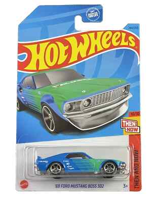 Hot Wheels Ford Mustang Dark Horse 10/10 Azul – Edición Limitada Then And Now, Escala 1:64, Coche De Colección Para Fans