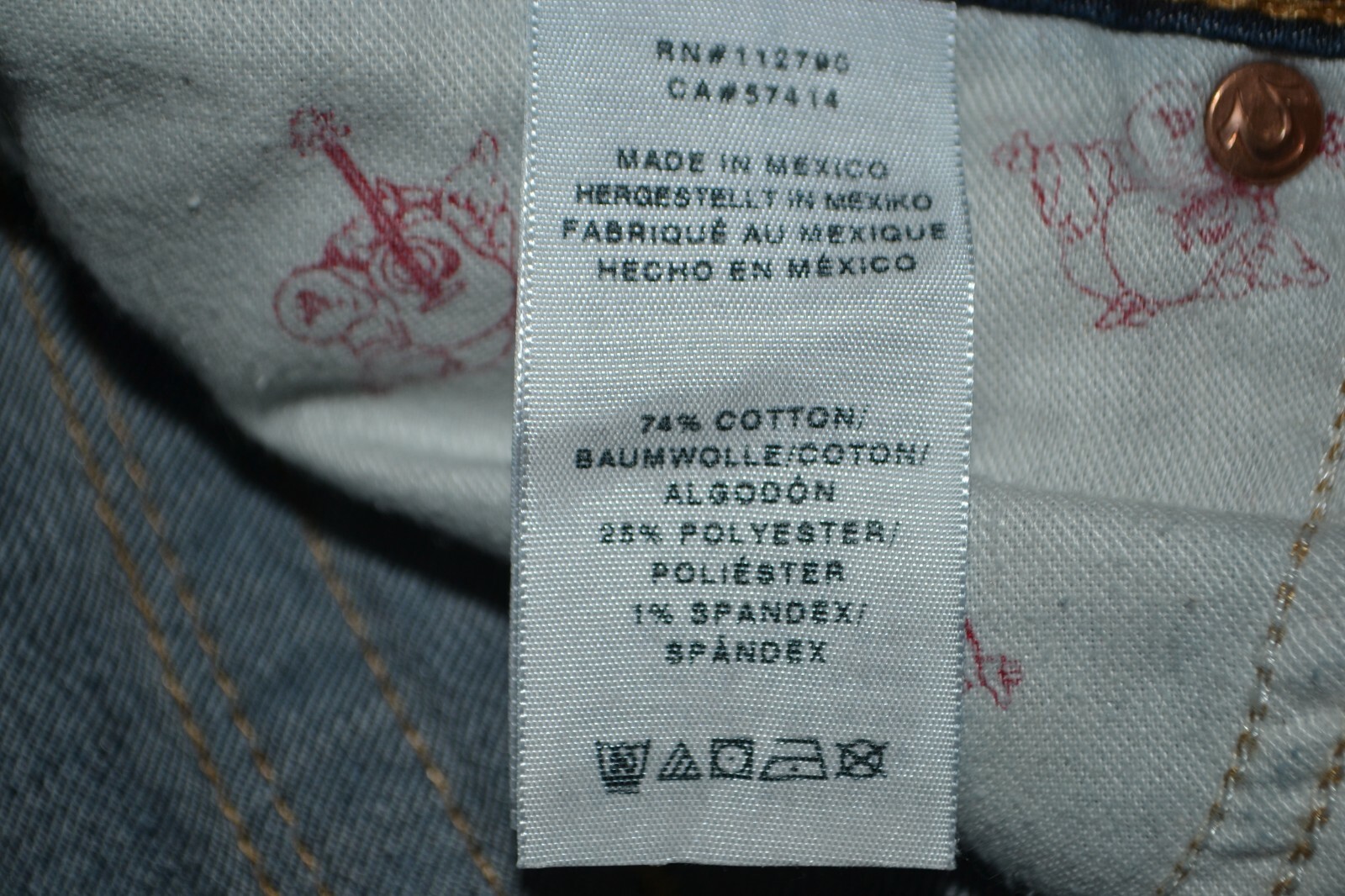 True Religion Women's Skinny Pocket Flaps Dark Blue Jeans Sz 25x31 thumbnail 9