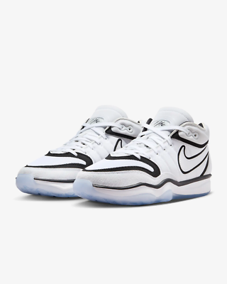 Nike Air Zoom GT Hustle 2 Men\'s 11.5 White Black Basketball Shoes DJ9405-102 Nike Air Zoom GT Hustle 2 Baketball DJ9405-102 White/Black  main image 4
