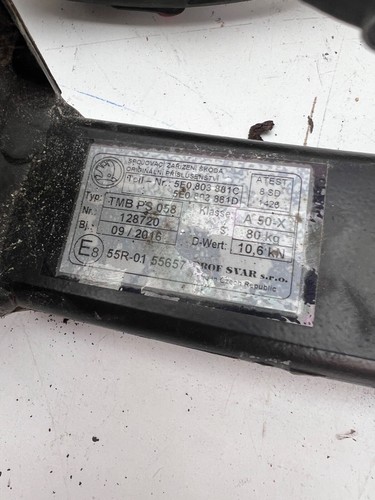 Skoda Octavia 5E III Anhängerkupplung abnehmbarer Kugelkopf 5E0803881C AHK212 - Bild 2 von 5