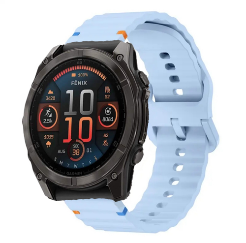 Silikon Click Fit Armband 26mm für Garmin Fenix 8 51mm / 7X / 6X / Pro / 5X Band - 第 2/27 張圖片