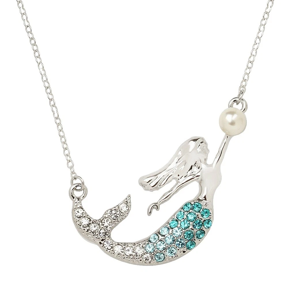 Vida marina Chapado en Rodio Collares y colgantes De moda