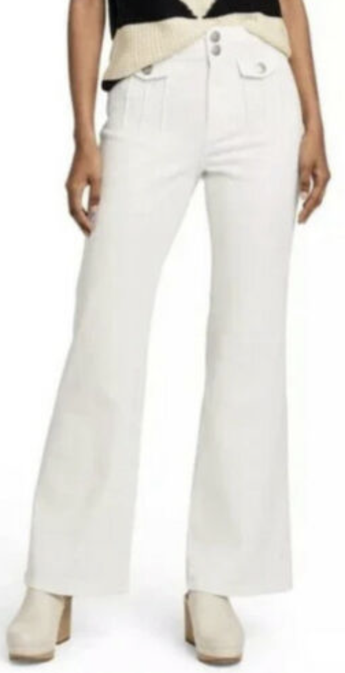 Jeans High Rise Denim Pants Cloud Dancer, Variety Sz MSRP $55 Victor Glemaud-image