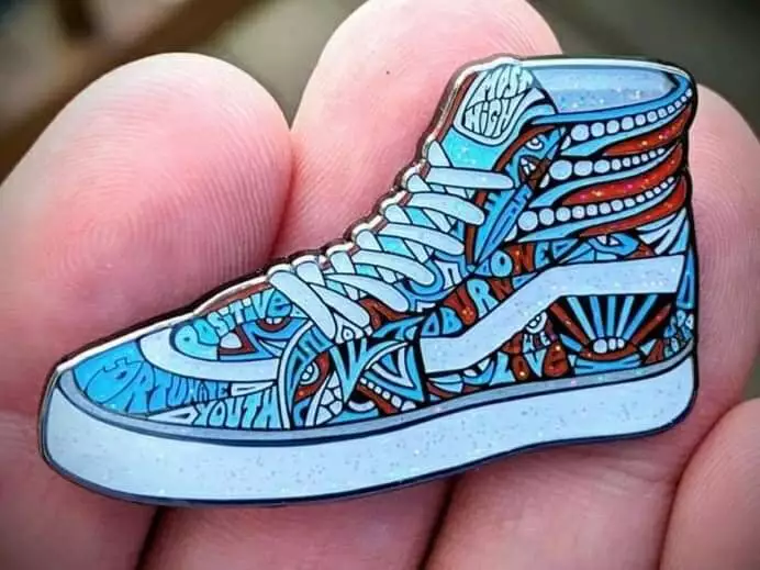 FORTUNATE YOUTH Enamel Pin STEINMAN Limited Edition shoe high top vans USB RARE
