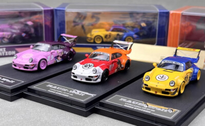 MS 1:64 Dragon Ball RWB 964 Racing Sports Classic Model Diecast Metal Car
