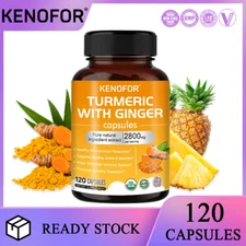 Curcumin Capsules 2800mg | Anti-inflammatory, Arthritis Pain Relief 120 Capsules