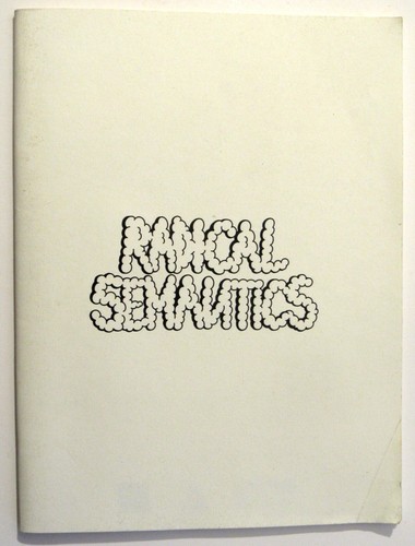 RADICAL SEMANTICS - Studio Boheme - Atelier Caracas - Zine - Comix - Art Zine