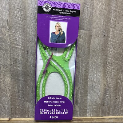 Knit Quick Infinity Loom By Loops & Threads Medium to Bulky Yarn New In Box