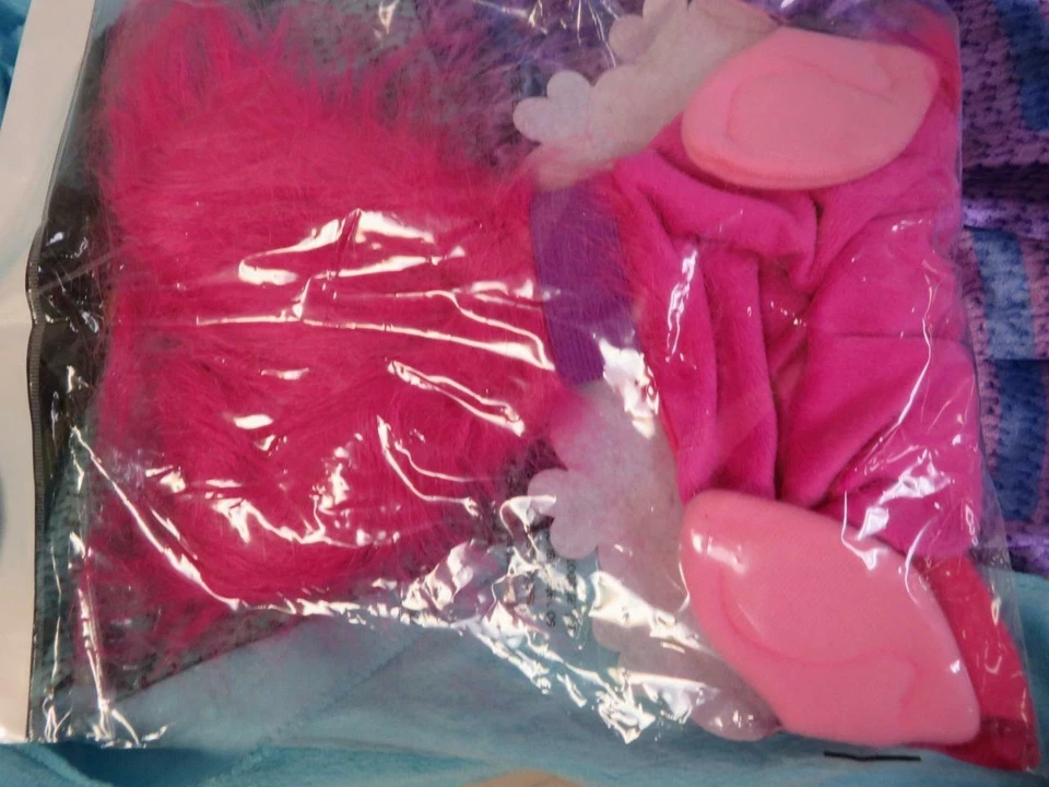 Trolls World Tour Poppy 豪华儿童万圣节服装伪装 M 码 (7-8) — 第 4/4 张图片