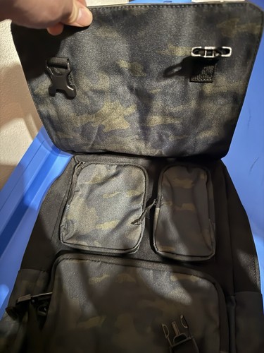 New Era X NARUTO HIDDEN LEAF VILLAGE Backpack Bag- CAMO & BLACK - Picture 4 of 4