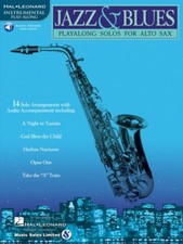 Jazz and Blues Play-Along Solos Alto Saxophone Book and Audio NEW 000841440