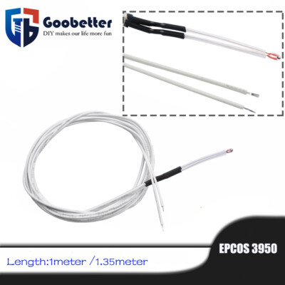 Thermistor 100k Ohm NTC EPCOS 3950 Temperature 3D Printer RepRap Prusa 1M/1.35M