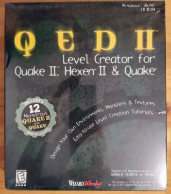 QED II Level Creator Quake Hexen PC CD Game - English Complete - Rare *NEU*