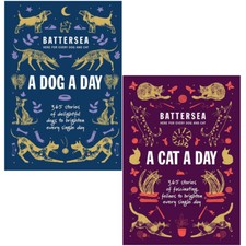 Image of Battersea Dogs and Cats Home 2 Books Collection Set (A Dog a Day & A Cat a Day)