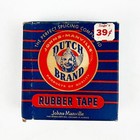 Vintage Johns Manville Dutch Brand #4 Rubber Tape Collectible Box 3/4" Wide