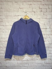Vintage Ll Bean Fleece Full Zip Purple Embroidered Logo Size Large