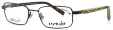 EASYTWIST ET976 20 Gunmetal Boys Kids Rectangle Full Rim Eyeglasses 47-16-120